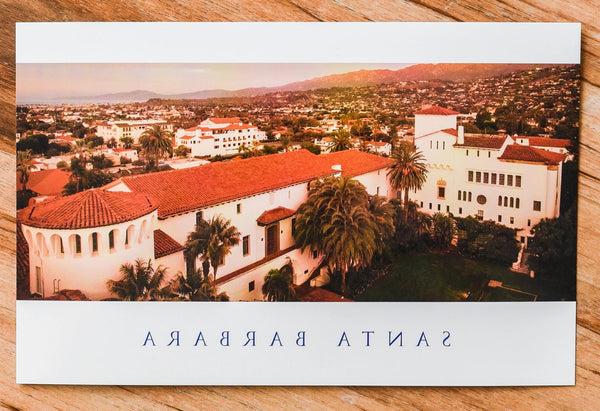 Courthouse Rooftops at Sunset Postcard Postcards - Lumino Press, The Santa Barbara Company